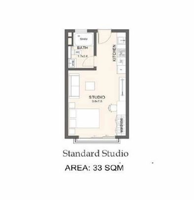 DG JKIA Standard Studio floor plan