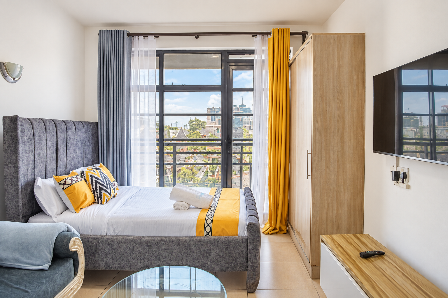 Konza furnished apartment bedroom